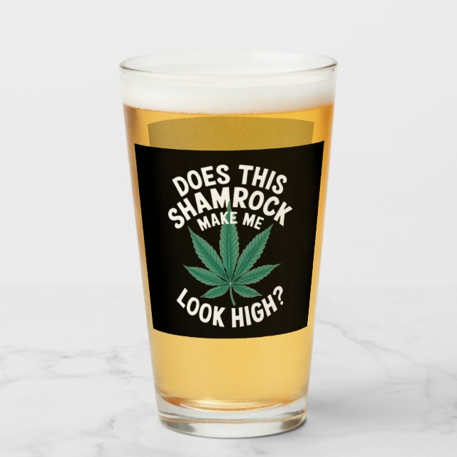 Copo De Pint Saint Patricks Funny Party for Cara Excelente Para (Frente (Preenchido))