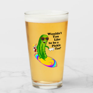 Copo De Pint Salmoura surfando engraçada