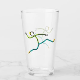 Copo De Pint Saltador de Longa Distância Stickman