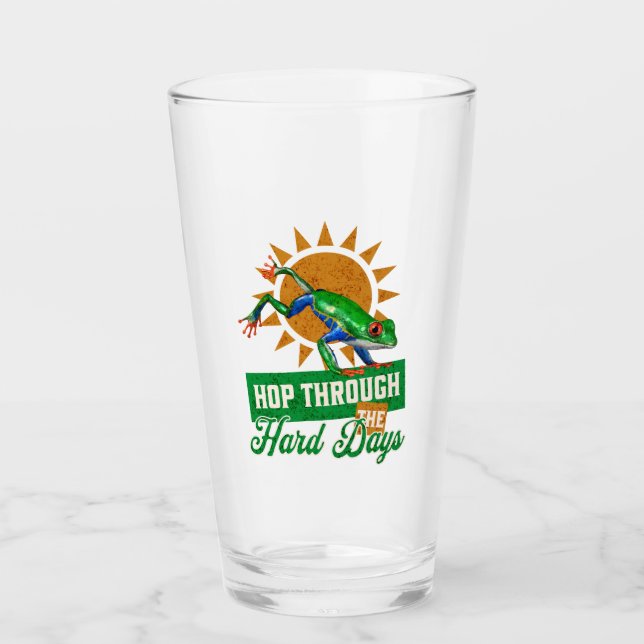 Copo De Pint Salto através do Sapo da árvore amazônica nos Duro (Frente)