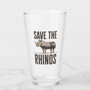 Copo De Pint Salvamento do Ativista Animal Rhinos Rhino Conserv