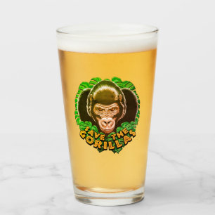 Copo De Pint Salve Os Gorilas - Cota De Consciência De Conserva