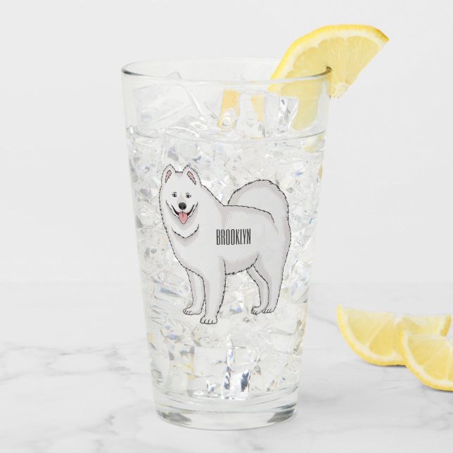 Copo De Pint Samoyed dog cartoon illustration (Gelo traseiro)