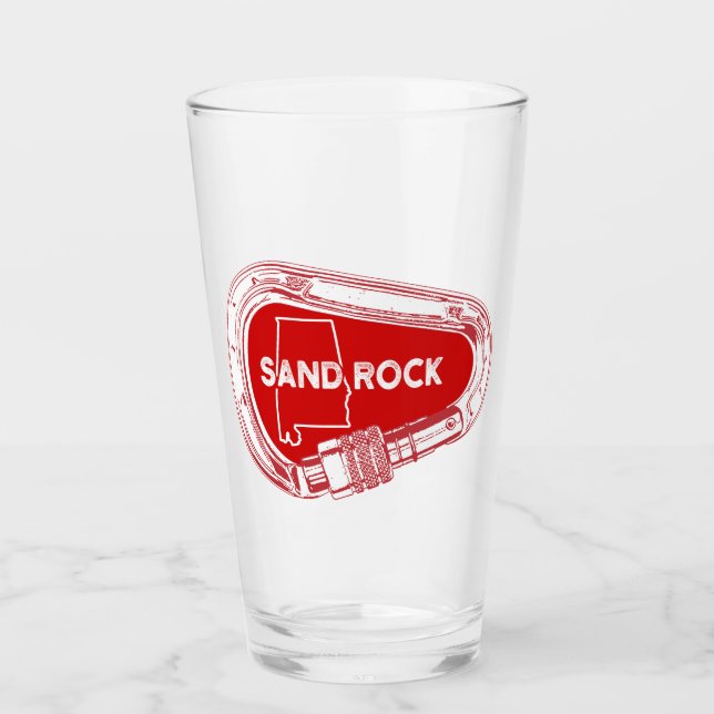 Copo De Pint Sand Rock Alabama Rock Escalbing Carabinet (Frente)