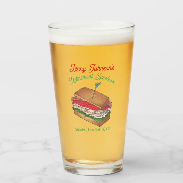 Copo De Pint Sanduíche do Clube Turco de Almoço de Reforma Sand (Frente (Preenchido))