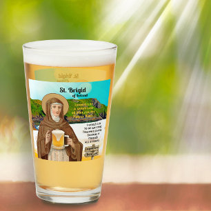 Copo De Pint Santa Brígida da Irlanda e seu Lago de Cerveja