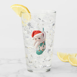 Copo De Pint Santa Cat: Bao Bao in Christmas Stocking Art
