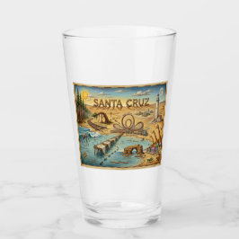 Copo De Pint Santa Cruz Pop Art Map – Bold Coastal Landmark