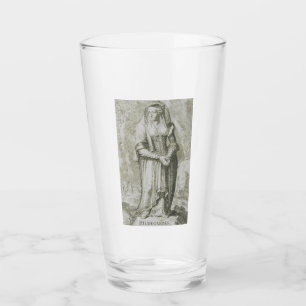 Copo De Pint Santa Hildegarda de Bingen Arte Mística Medieval