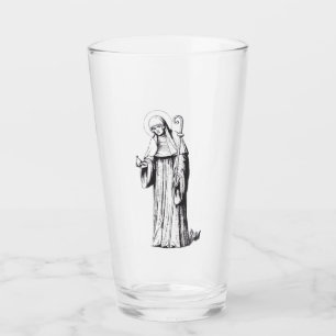 Copo De Pint Santa Walpurga missionária anglo-saxã medieval