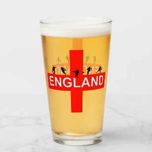 Copo De Pint Santo da Inglaterra George Rugby Male Silhouettes