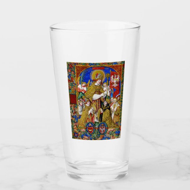 Copo De Pint Santo Estanislau Bispo e Mártir Arte Fina (Frente)