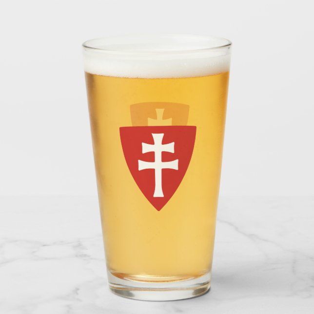 Copo De Pint santo stephen hungarian crus - símbolo hungário re (Frente (Preenchido))