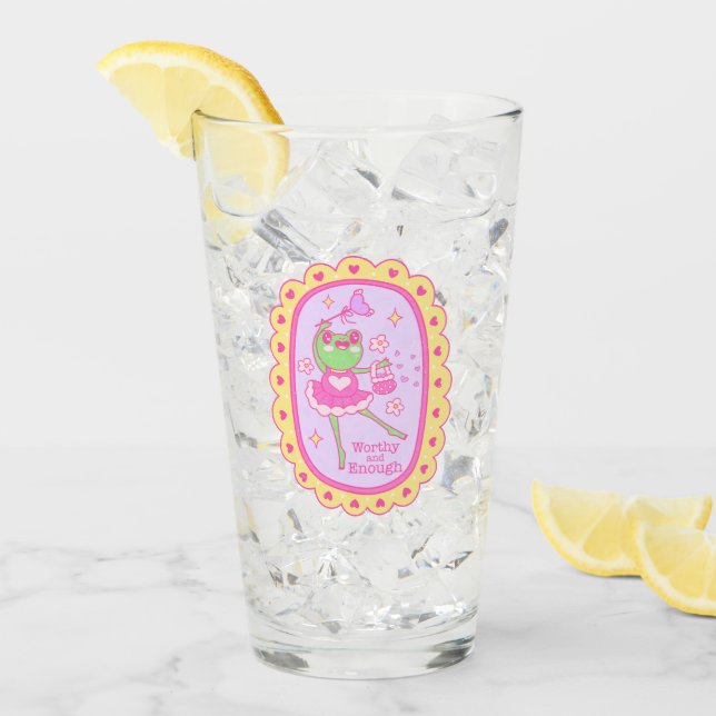 Copo De Pint Sapo de Jolly bonito - Digno e Suficiente (Gelo frontal)