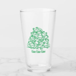 Copo De Pint Sapo Green Line Art Personalizado