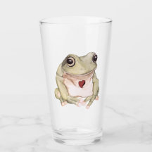 Sapo verde desenhado à mão