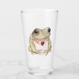 Copo De Pint Sapo verde desenhado à mão