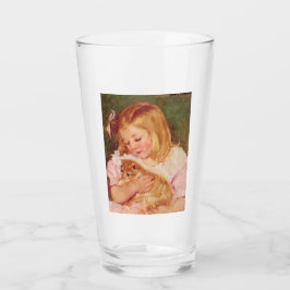 Copo De Pint Sara Holding um Gato (por Mary Cassatt)