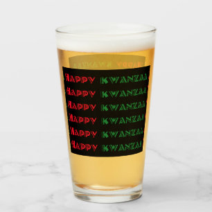 Copo De Pint Saudação Feliz de Kwanzaa 2