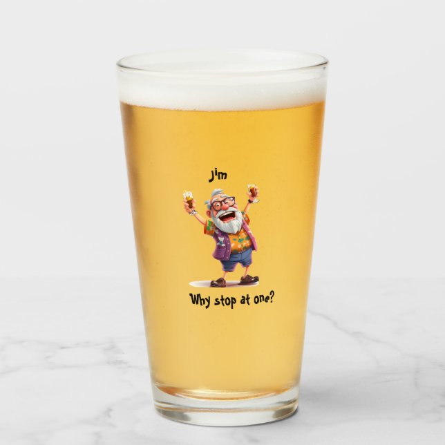 Copo De Pint Saúde ao Mais velho (Frente (Preenchido))