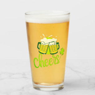 Copo De Pint Saúde com Shamrock - Ruas. Patrick Day
