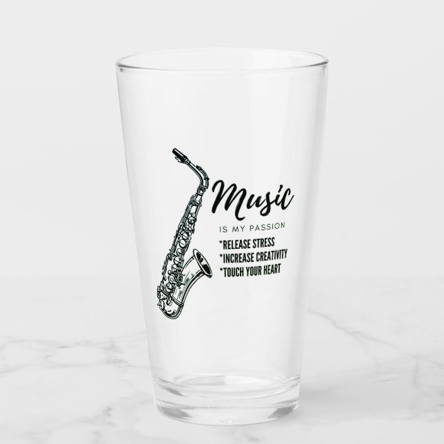 Copo De Pint saxofone musical (Frente)