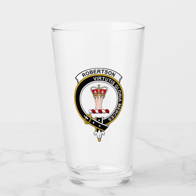 Copo De Pint Scottish Robertson Modern Clan Crest Scottish Beer (Frente)