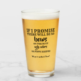 Copo De Pint Se Prometo - Proposta Engraçada Da Bridesmaid