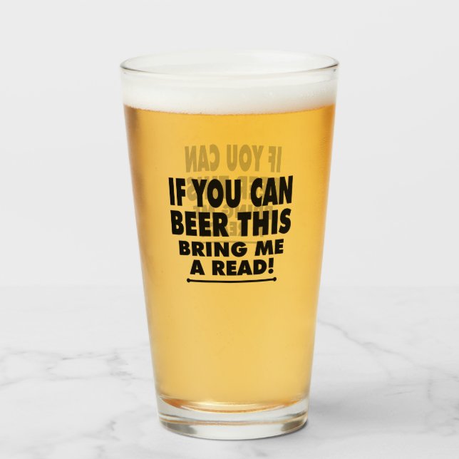 Copo De Pint Se Puderes Dar-Me Uma Leitura (Frente (Preenchido))