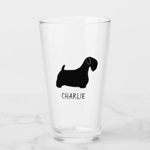 Copo De Pint Sealyham Terrier Dog Silhouette personalizado