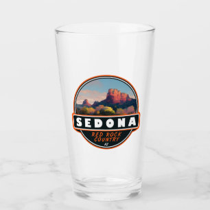 Copo De Pint Sedona Arizona País das Rochas Vermelhas Emblema A