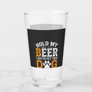 Copo De Pint Segure Minha Cerveja Amante de Cachorro