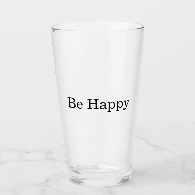 Copo De Pint Seja Feliz (Frente)