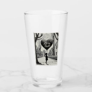 Copo De Pint Seja meu Namorados no estilo de mangá monocromo 16