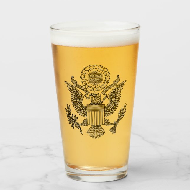 Copo De Pint Selo excelente dos Estados Unidos da América (EUA) (Frente (Preenchido))