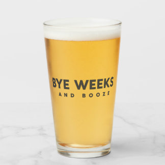 Copo De Pint Semanas do adeus e vidro da pinta das bebidas