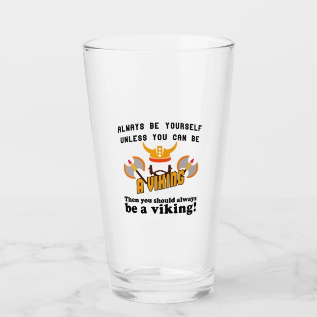 Copo De Pint Sempre ser um Viking (Frente)
