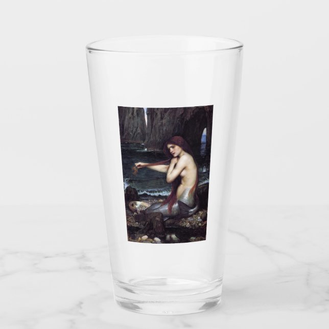 Copo De Pint Sereia na praia (Frente)