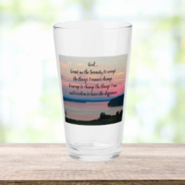 Copo De Pint Serenity Prayer Pink Seascape Sunset
