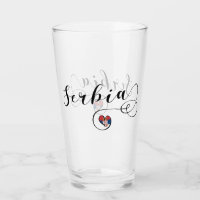 Sérvia Flag Heart, República Srbija
