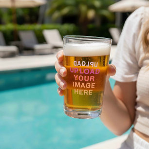 Copo De Pint Seu próprio logotipo de foto de imagem