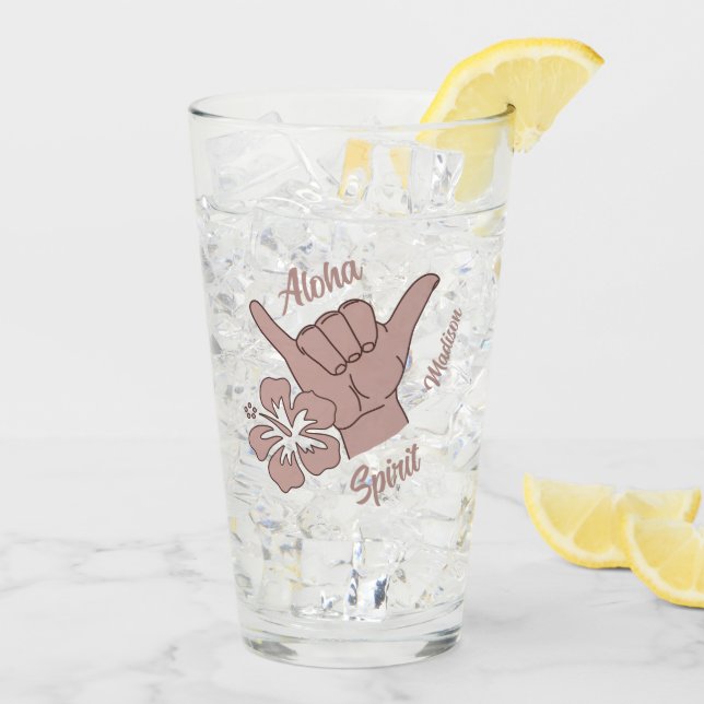 Copo De Pint Shaka de Texto Personalizado (Gelo traseiro)