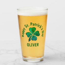 Copo De Pint Shamrock Clover Green Ruas.