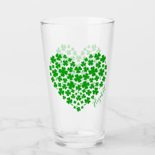 Copo De Pint Shamrock Leaf Clover Green Heart Dia de São Patríc