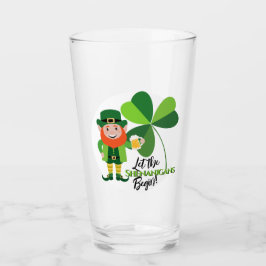 Copo De Pint Shenanigans Leprechaun Shamrock Rua dia de Patrick