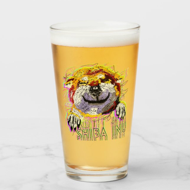 COPO DE PINT SHIBA INU (Frente (Preenchido))