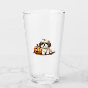 Copo De Pint Shih Tzu no tema do Dia das Bruxas