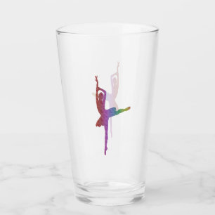 Copo De Pint Silhouette Ballerina Glass Dança de Balé Elegant