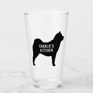 Copo De Pint Silhueta De Cachorro Personalizada De Boca Suave