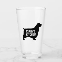 Silhuette de Cachorro Espanhol Inglês Personalizad